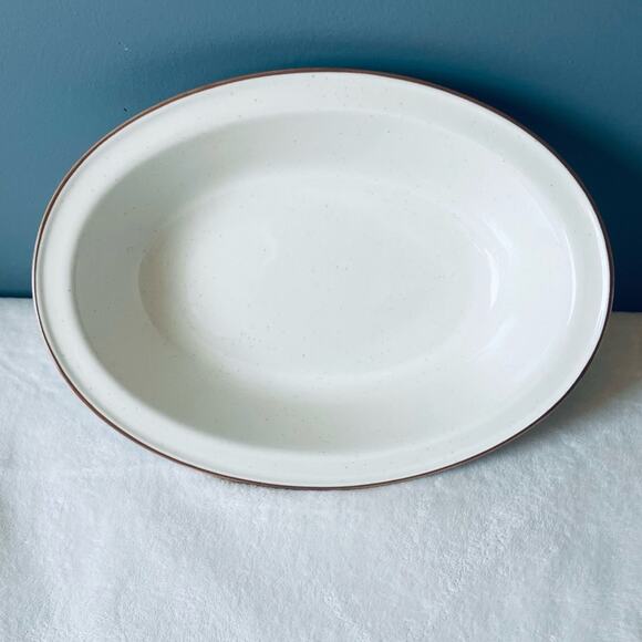 Vintage Autumn Collection Speckled Stoneware Serving Dish Bowl Cookware - Picture 4 of 12